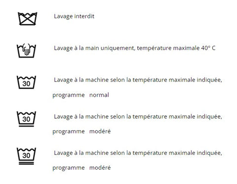 Consigne de lavage de la lingerie