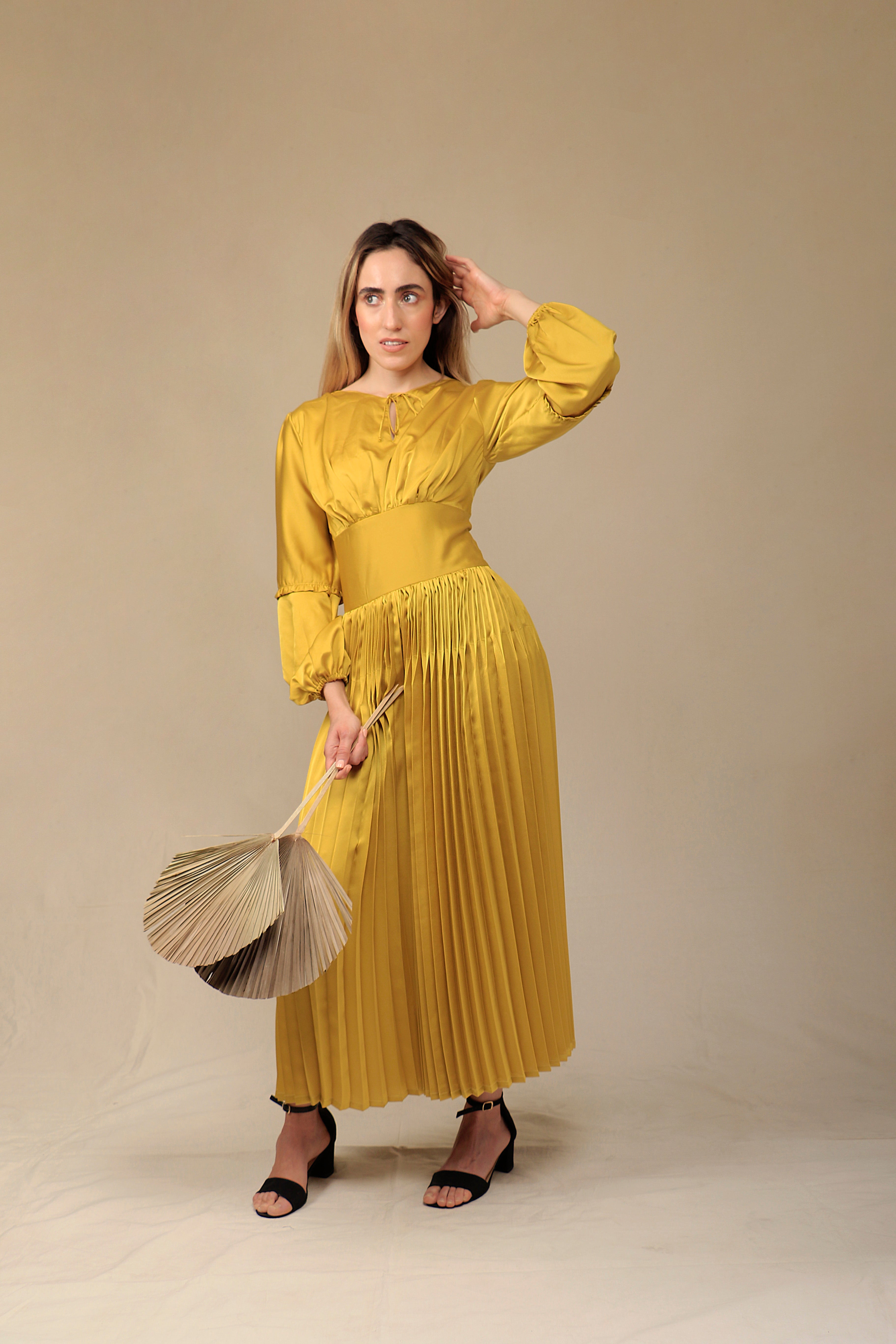 Plisado Amarillo - elegante – Adaia Modest