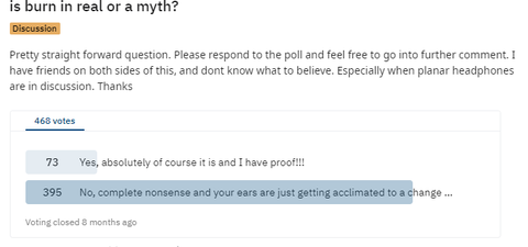 ヘッドフォンでの火傷がtureであるかどうかをReddit投票してください