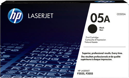 HP 05A Black Original LaserJet with Smart Printing Technology toner cartridge