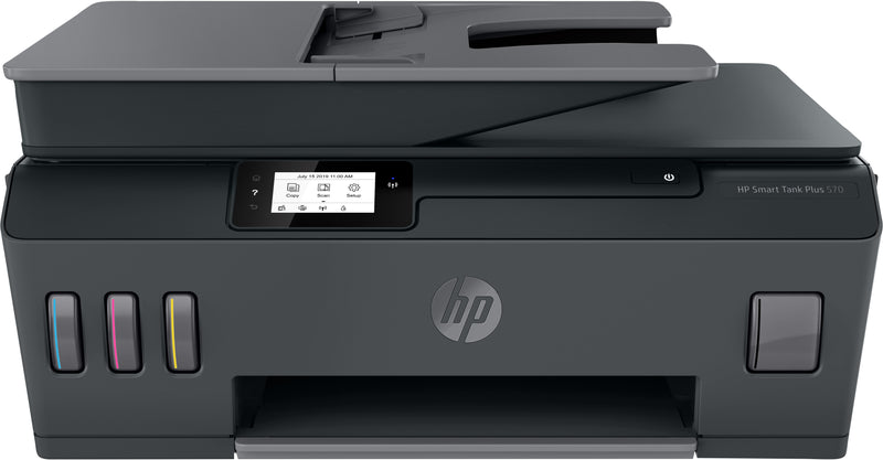 HP Smart Tank Plus 570, Thermal inkjet, Colour printing, 4800 x 1200 DPI, A4, Direct printing, Black, Grey