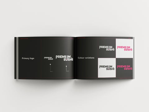 Premium Sushi_Mockup_Brandbook Page