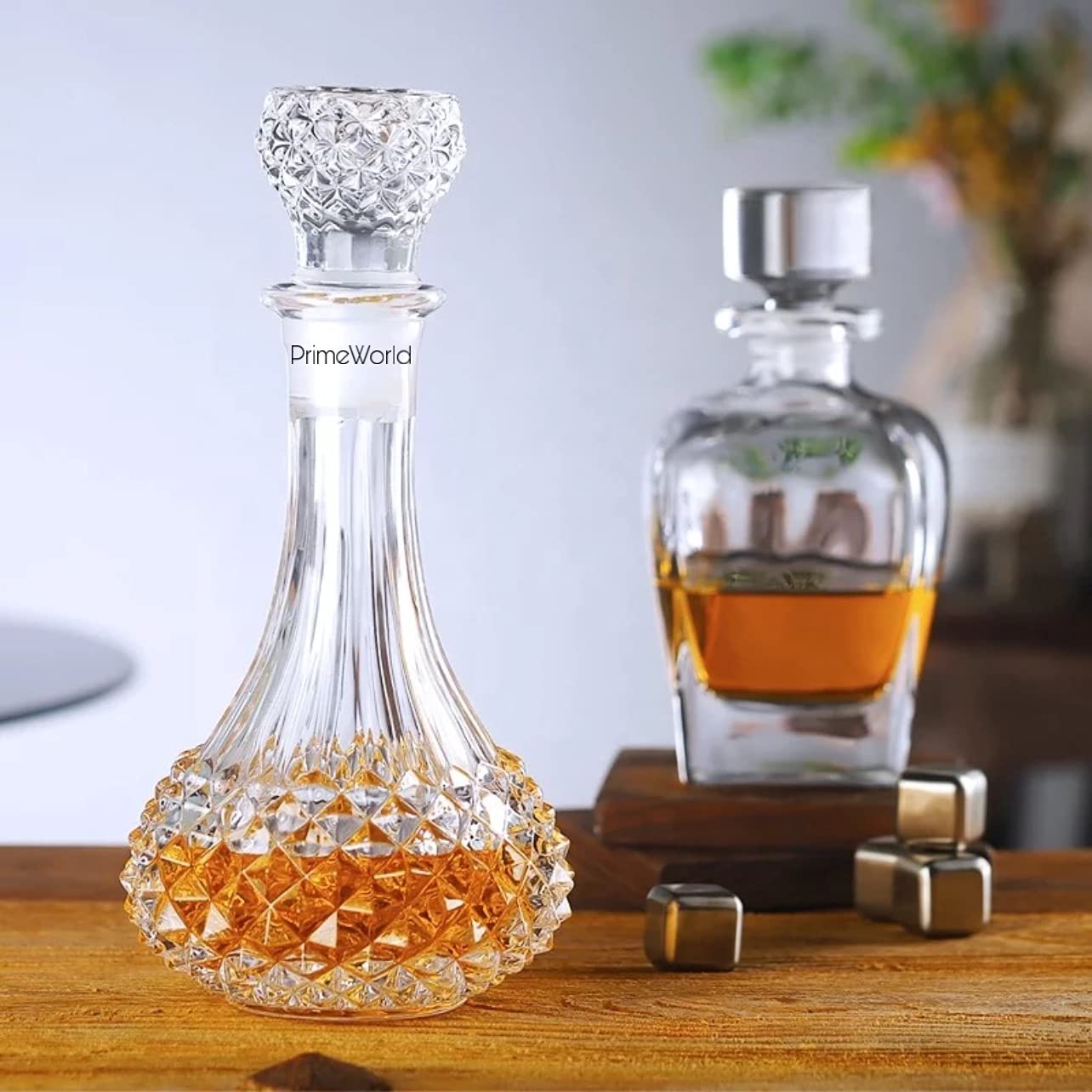 SMARTDECOR Crystal Decanter with pack of 6 glass Decanter Price in