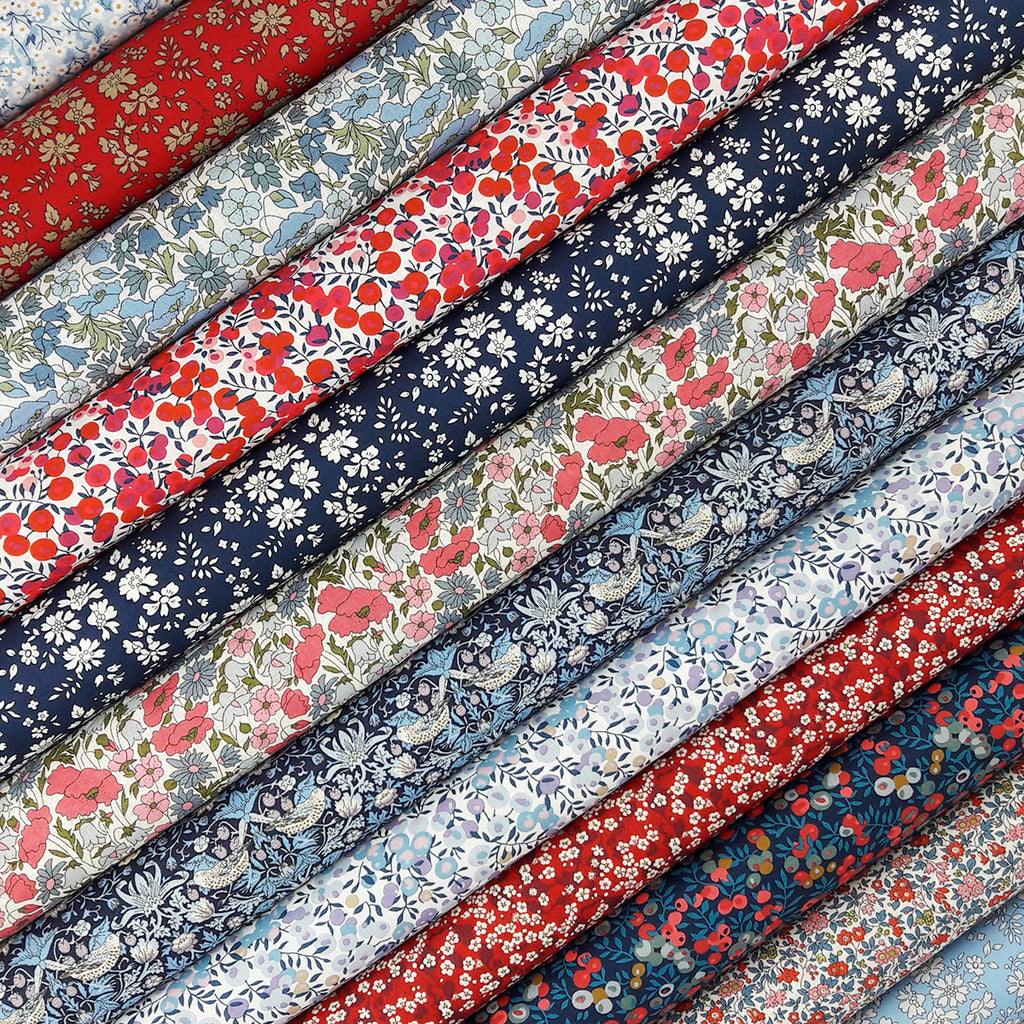 Liberty Fabrics ~ Wiltshire Berry Navy Red – Billow Fabrics