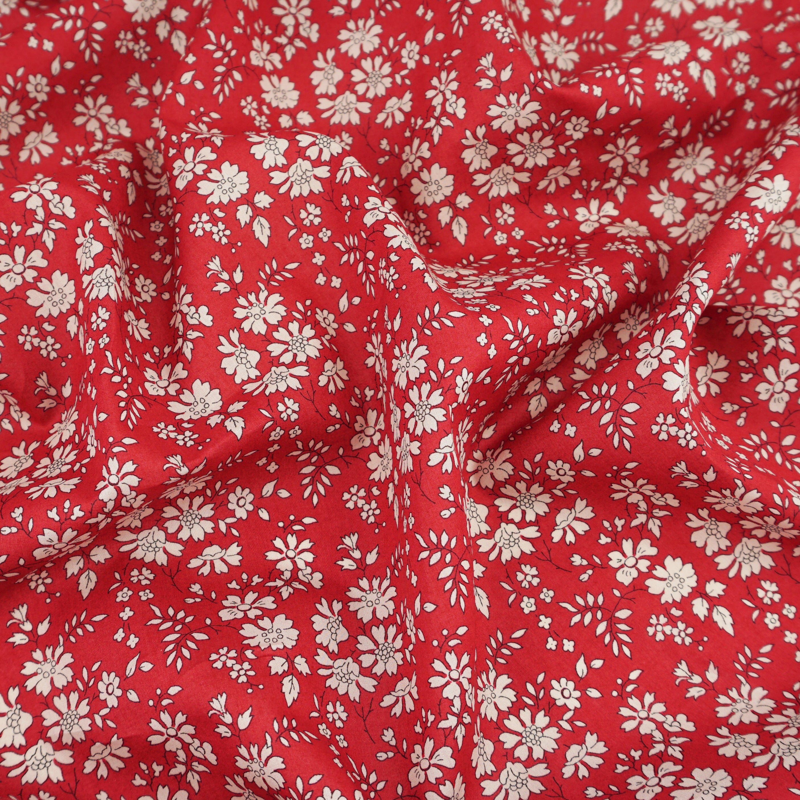 Liberty ~ Capel B40 Red Pink – Billow Fabrics