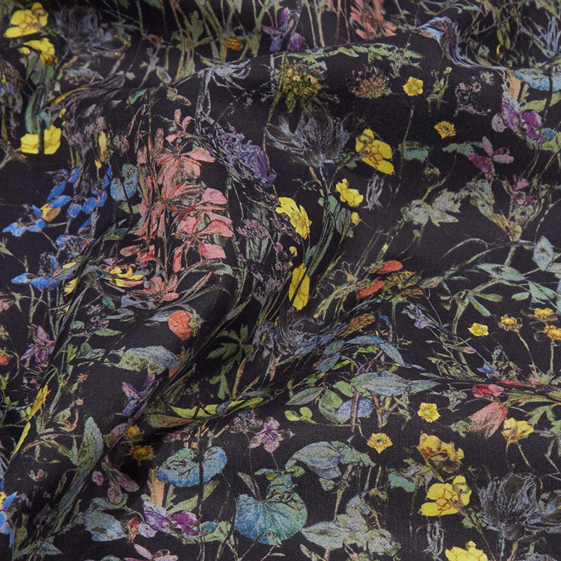 Liberty ~ Wild Flowers G Black Multi – Billow Fabrics