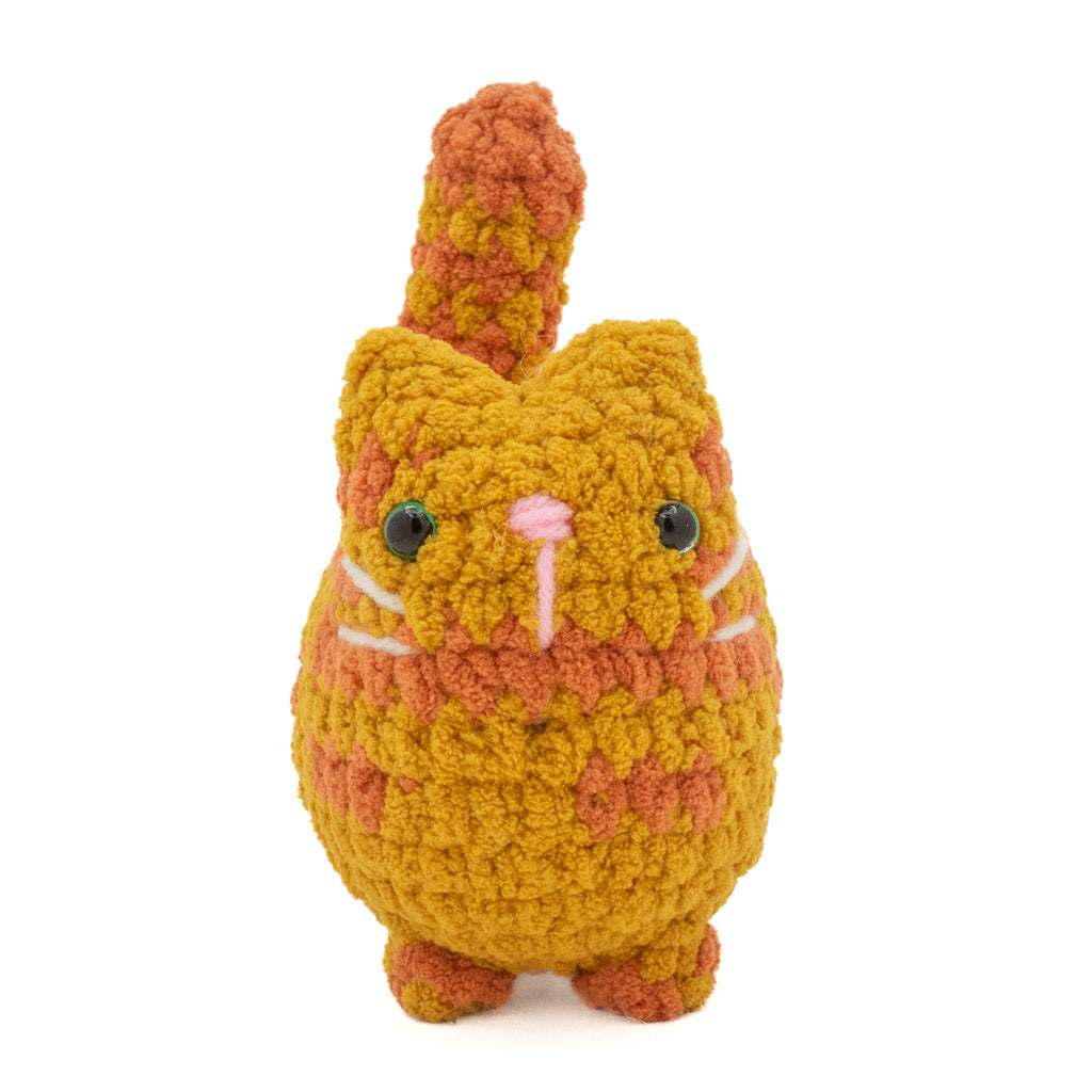 BigBeBez Orange Tabby Cat - Super Soft Hand Crochet