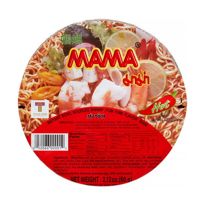 MAMA Oriental Style Instant Noodles Shrimp Flavor (Tom Yum), 2.12 oz