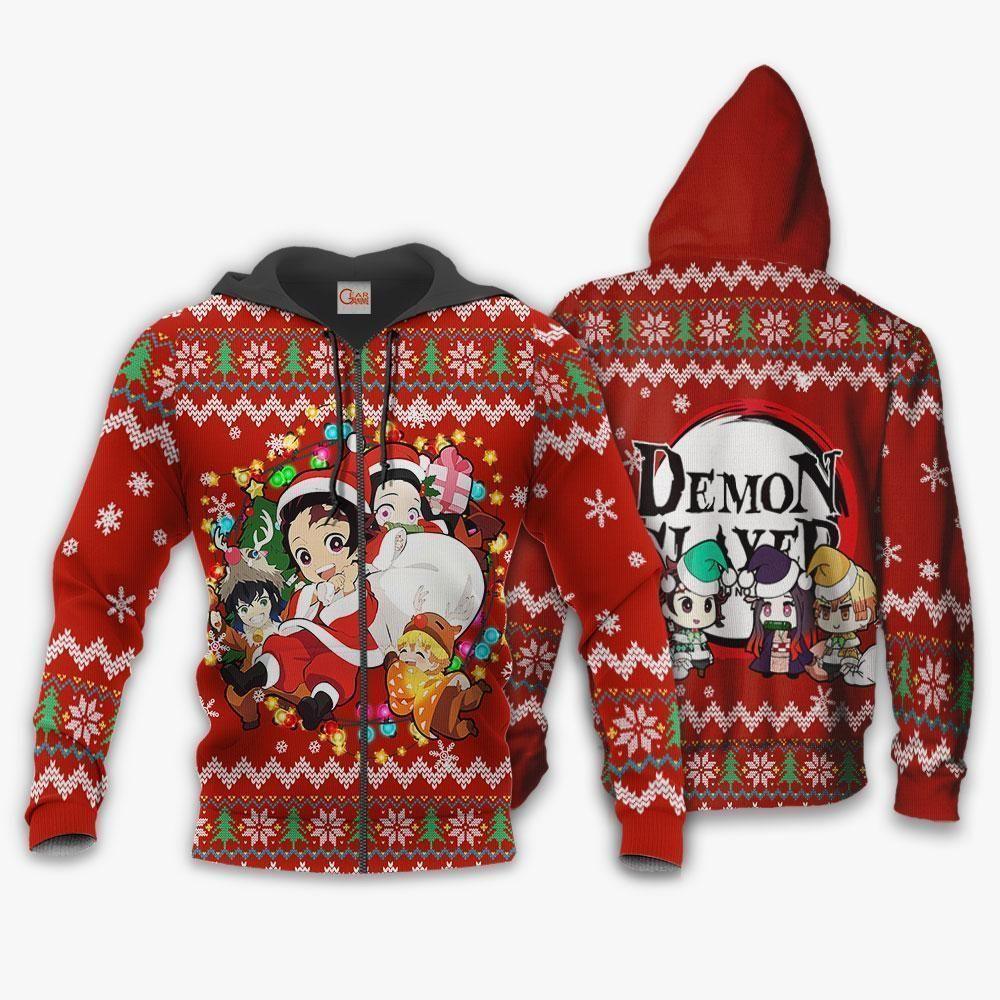 Demon Slayer Inosuke Hashibira Anime Ugly Christmas Sweater Full Printed  Shirt - Banantees