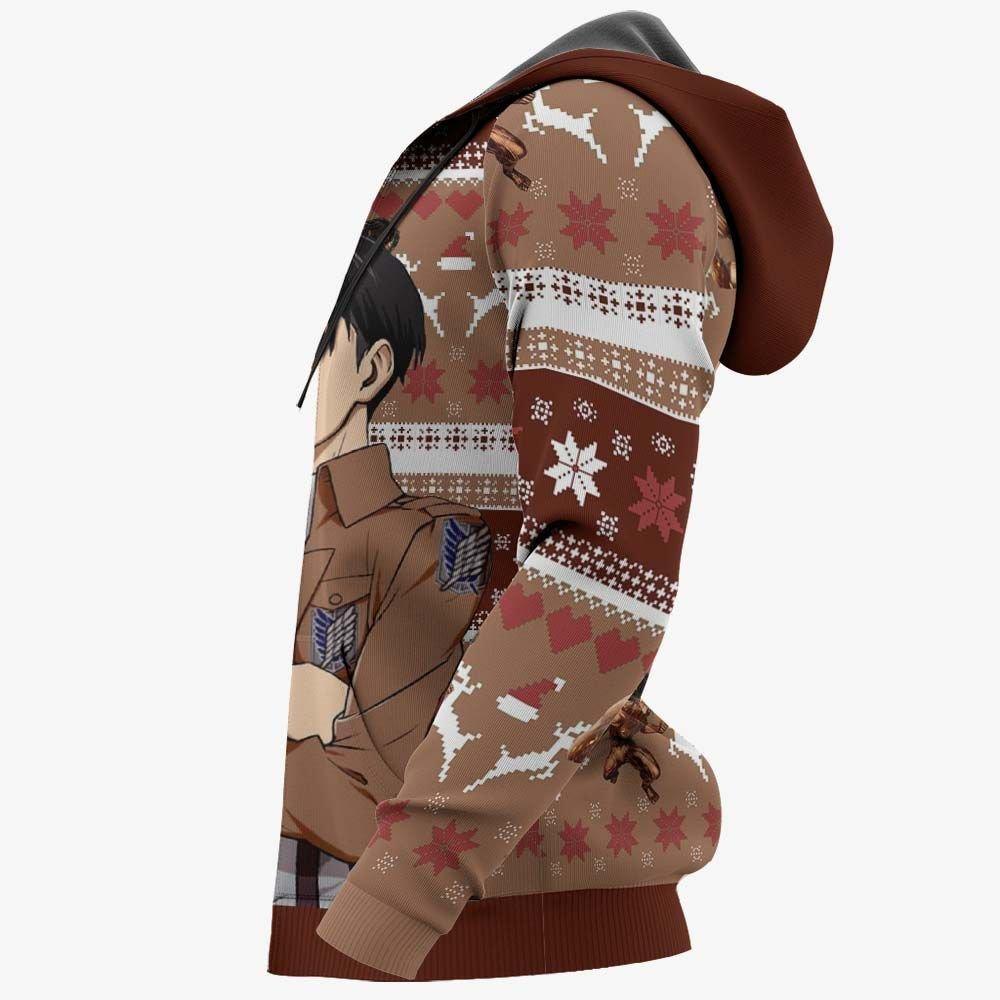 Levi Ackerman Ugly Christmas Sweater Custom Anime Attack On Titan Xmas  Gifts - Giftngon Shop