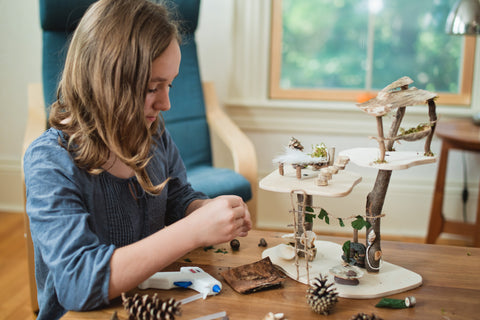 Fairy House Kit, DIY Waldorf dollhouse for nature table