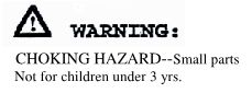 Warning Label - Choking Hazard