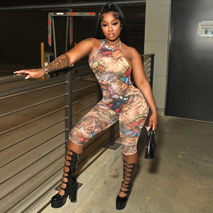 "Timeless" Backless Romper - Hot Melanin Queens Boutique