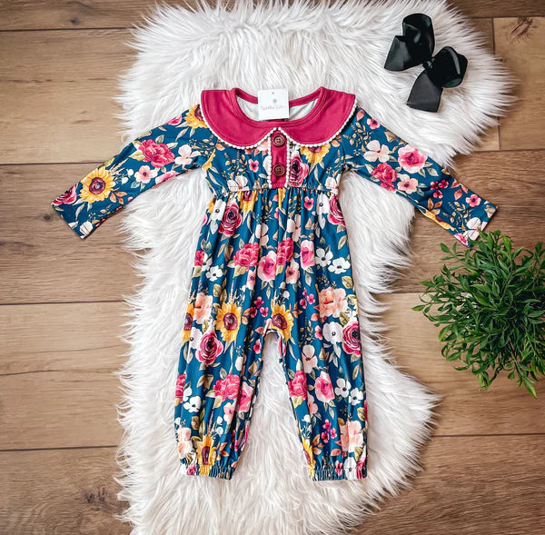 Fall Flowers Romper