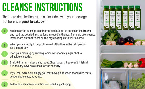 Raw Fountain 7 Day Juice Cleanse All Green Instructions