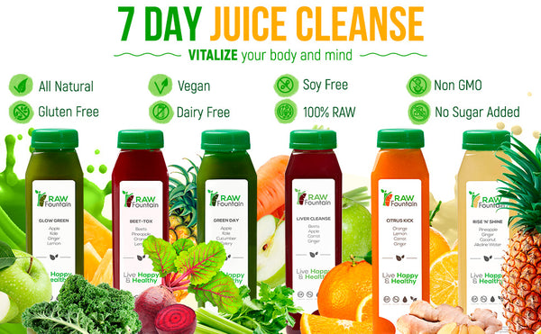 Raw Fountain 7 Day Juice Cleanse Original Benefits