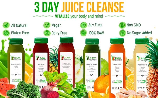 Raw Fountain Juice 3 Day Cleanse Tropical Benefits
