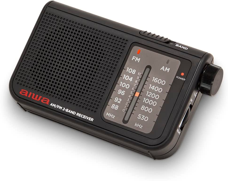 Aiwa RS-55 Pocket AM/FM radio with High Definition Audio, Headphone input, include Metal Stereo... from MagicVision