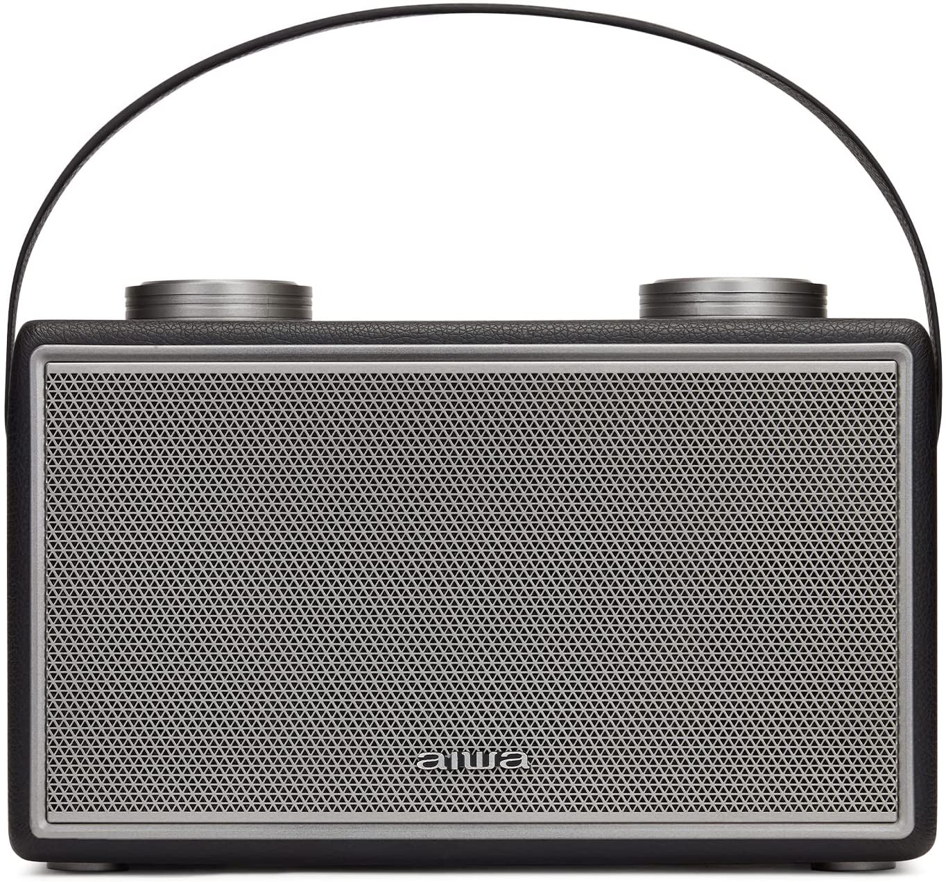 Aiwa BSTU-800BK Vintage Style Wireless Compact Speaker with Mic & Guitar Input from MagicVision