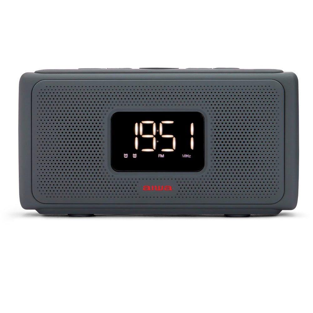 Photos - Portable Speaker Aiwa CRU-80BT Clock Radio & Stereo Speaker CRU-80 BT 