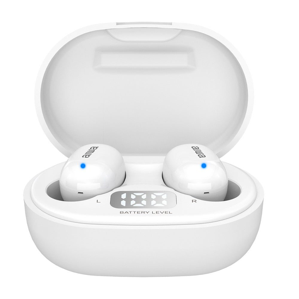 Aiwa EBTW-150 Dot Pods Wireless Headphones - White from MagicVision