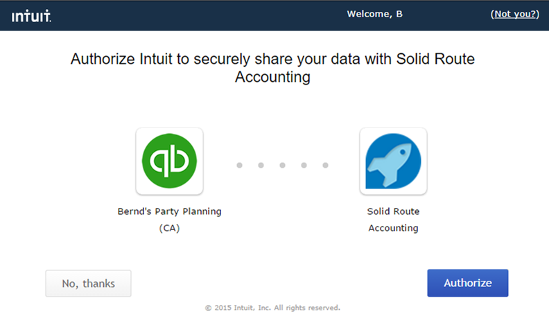 Intuit Company File Connected