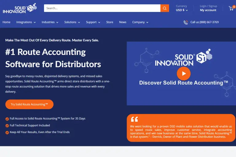 Solid Innovation home page