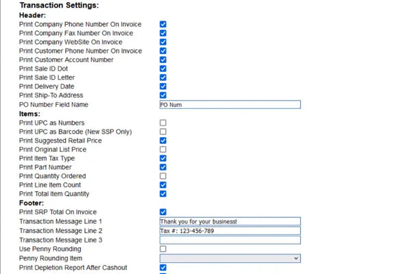 Solid Route Accounting Management Console Configuration