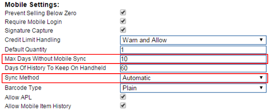 Sync Settings