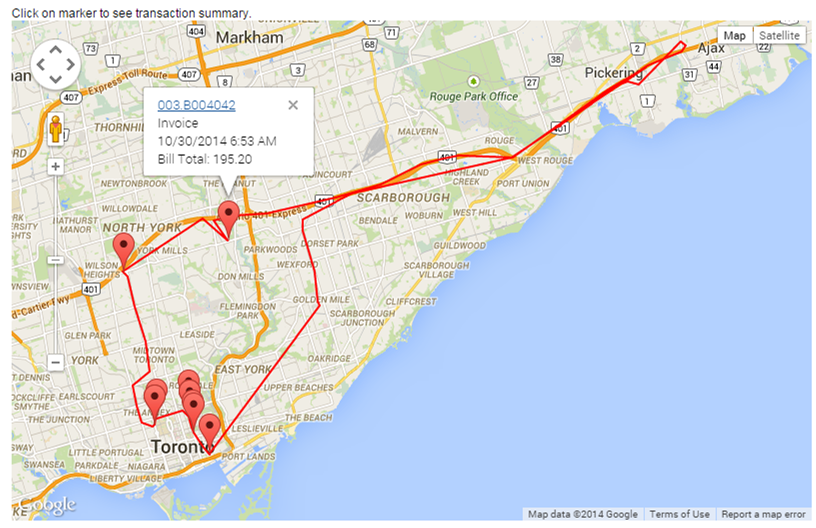 Trip Report Map