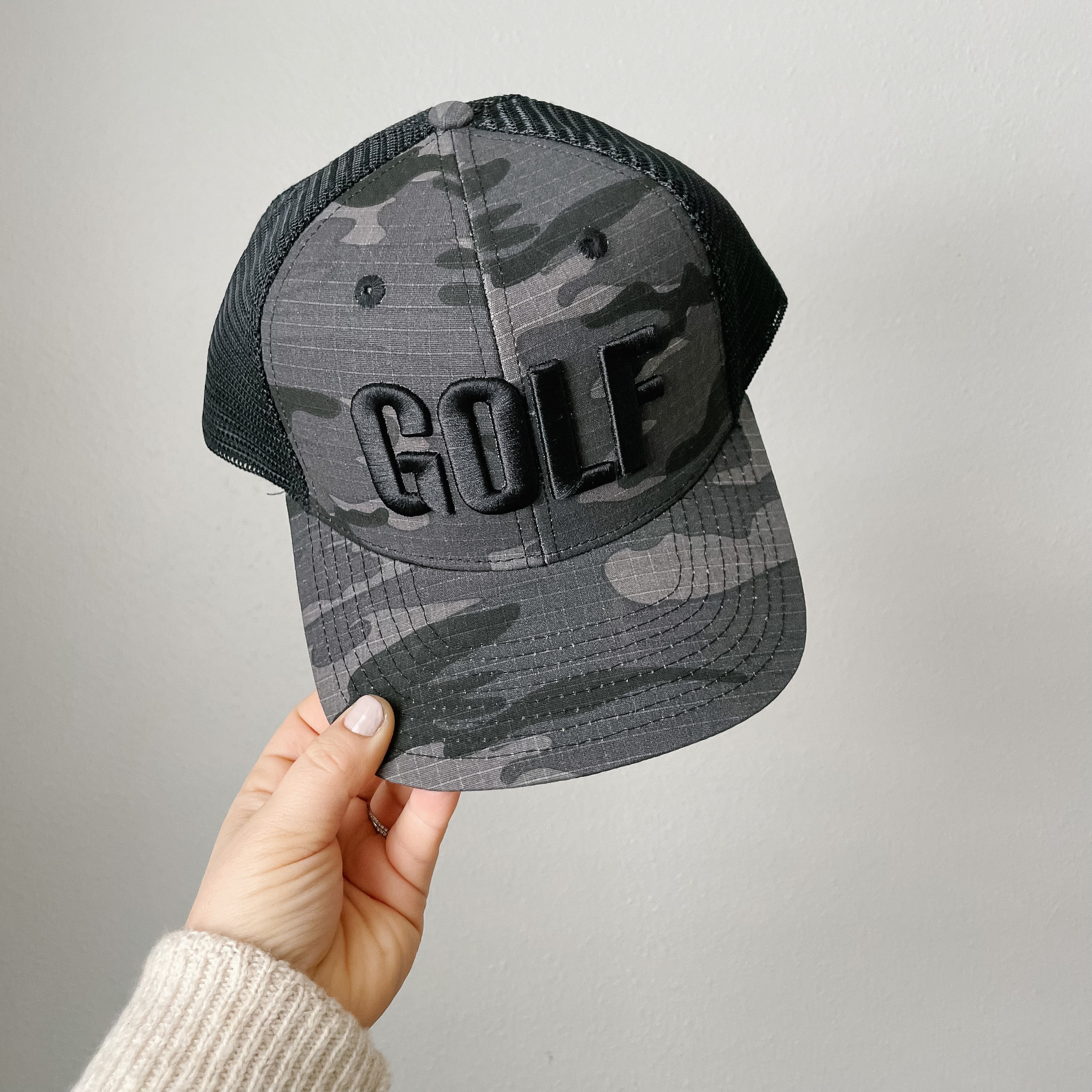 Camo, Golf Custom Headwear