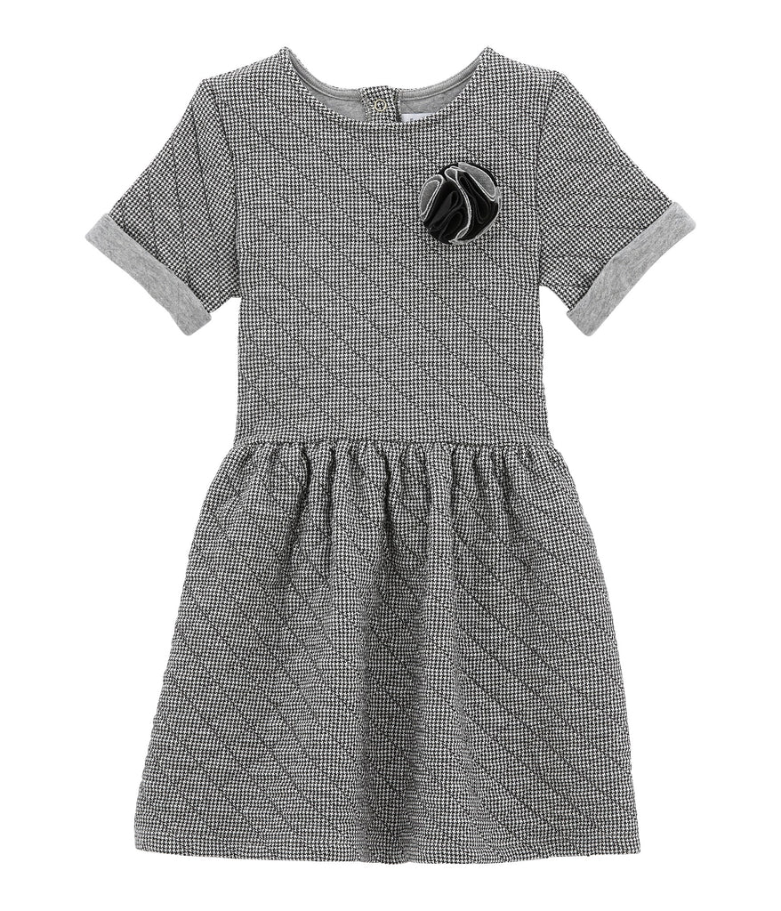 Petit Bateau Short Sleeve Quilted Mini Check Dress – The Girls @ Los Altos