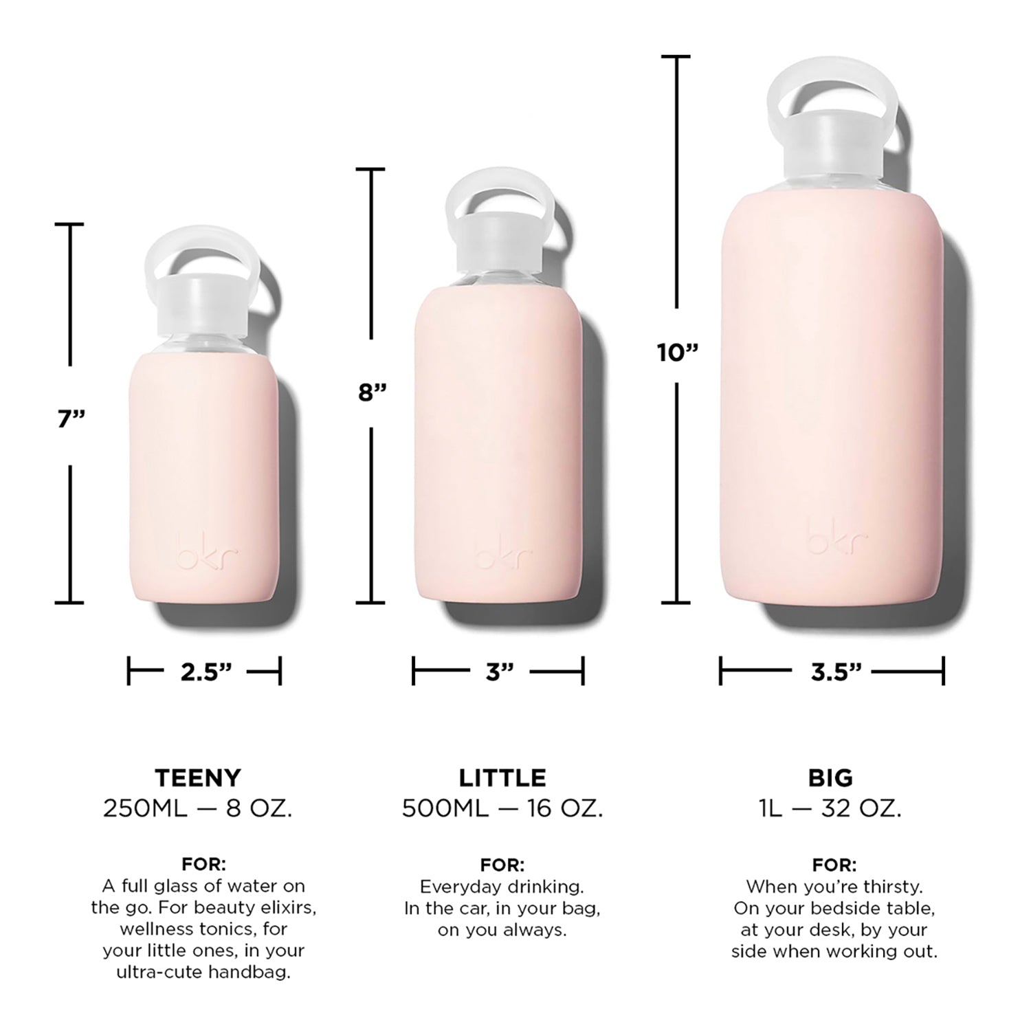 bkr Water Bottle - SPIKED TEDDY 1L