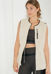 Billede af Reversible Fuzzy Gilet Laksa - Sandshell