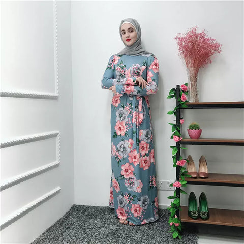 Floral style abaya
