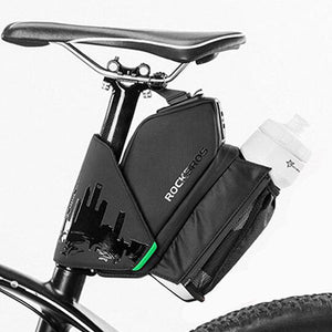 bike saddle bag with bottle holder