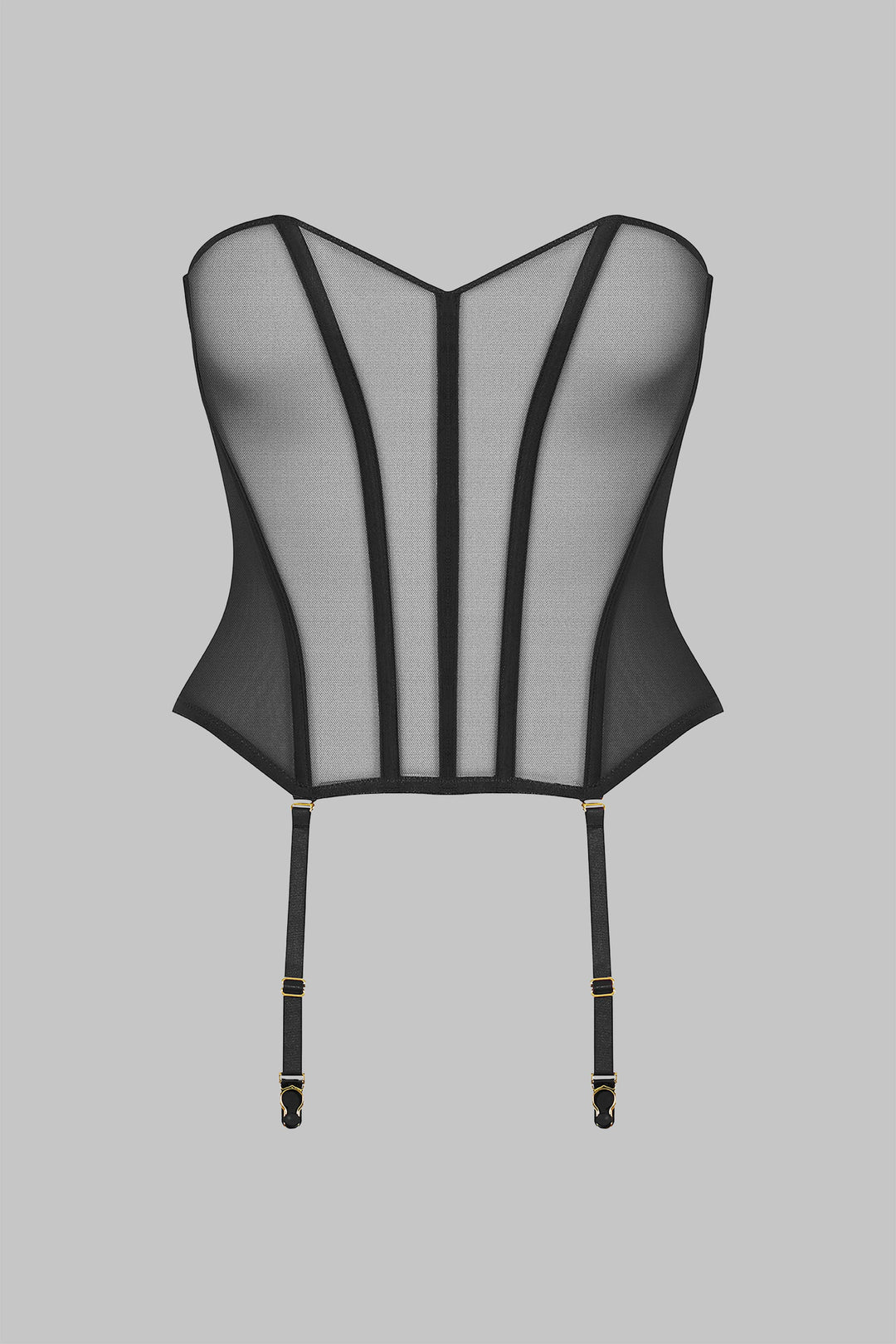 Corset top with Suspenders - L'Amoureuse