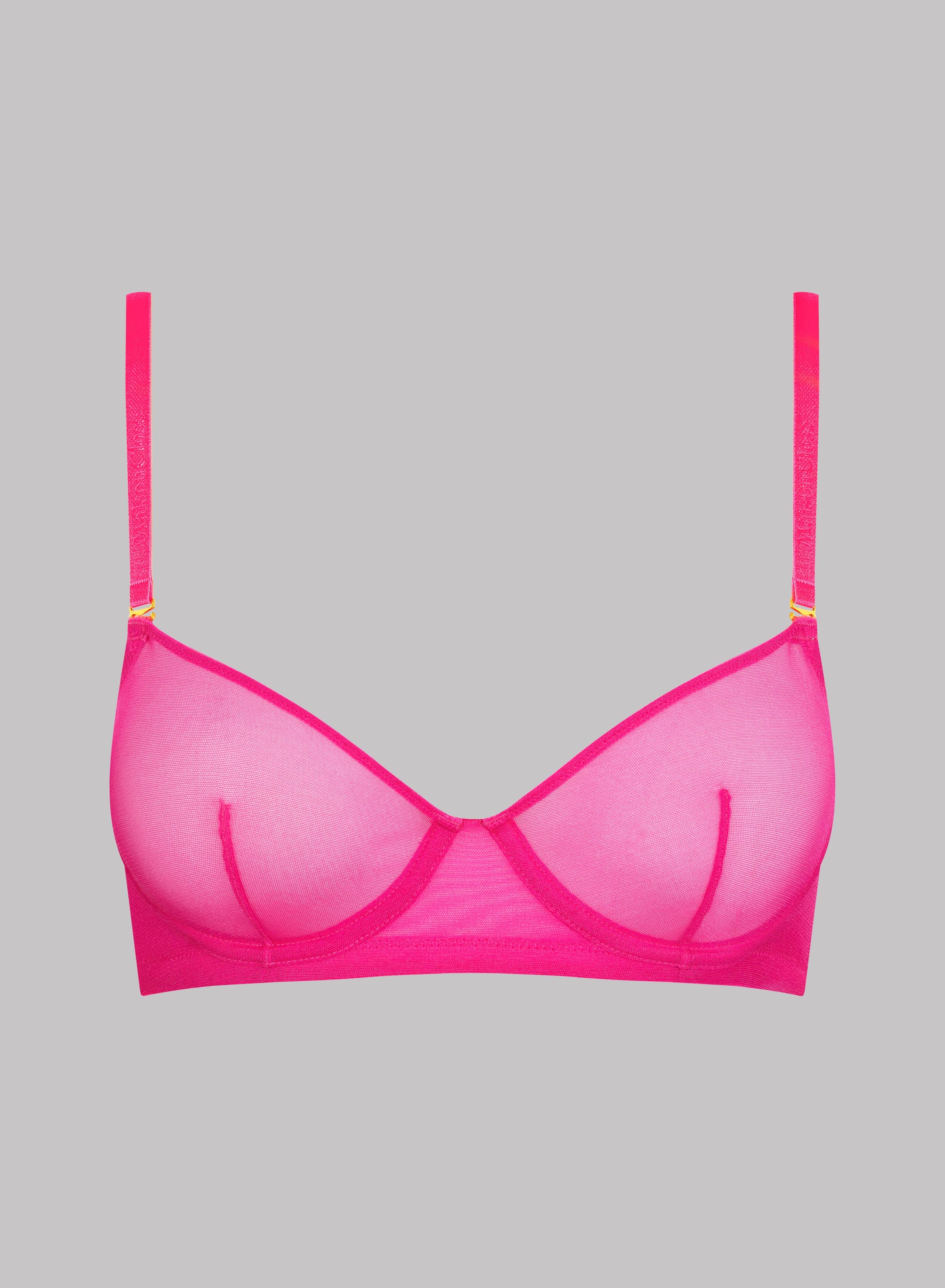 Wire bra - Corps à Corps Neon - Neon Pink/Gold – Maison Close