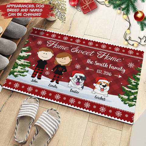 Personalized Christmas Doormat