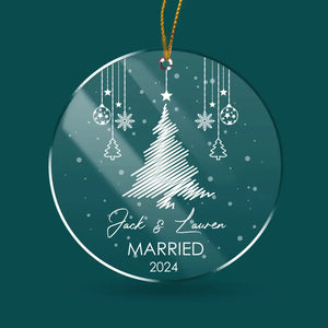 Christmas Family -  Personalized Christmas Ornament, Christmas Acrylic Ornament - Customizeaf™