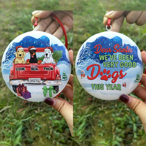Personalized Christmas 3D metal ornaments