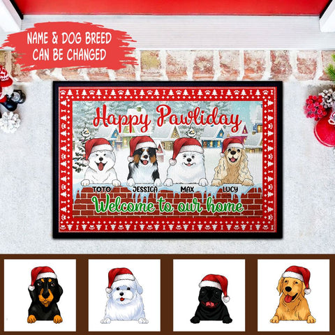 Personalized Christmas Doormat