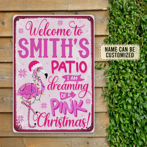 Personalized Christmas Metal Sign