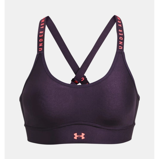 Under Armour Infinity Mid High Neck Shine Sports Bra 2024, Buy Under Armour  Online