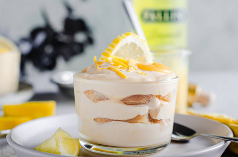 Vorräte herstellen Dessert Limocello Tiramisu Cook and Pan lecker für Familie und Familie