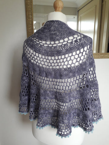 half circle crochet lace shawl 