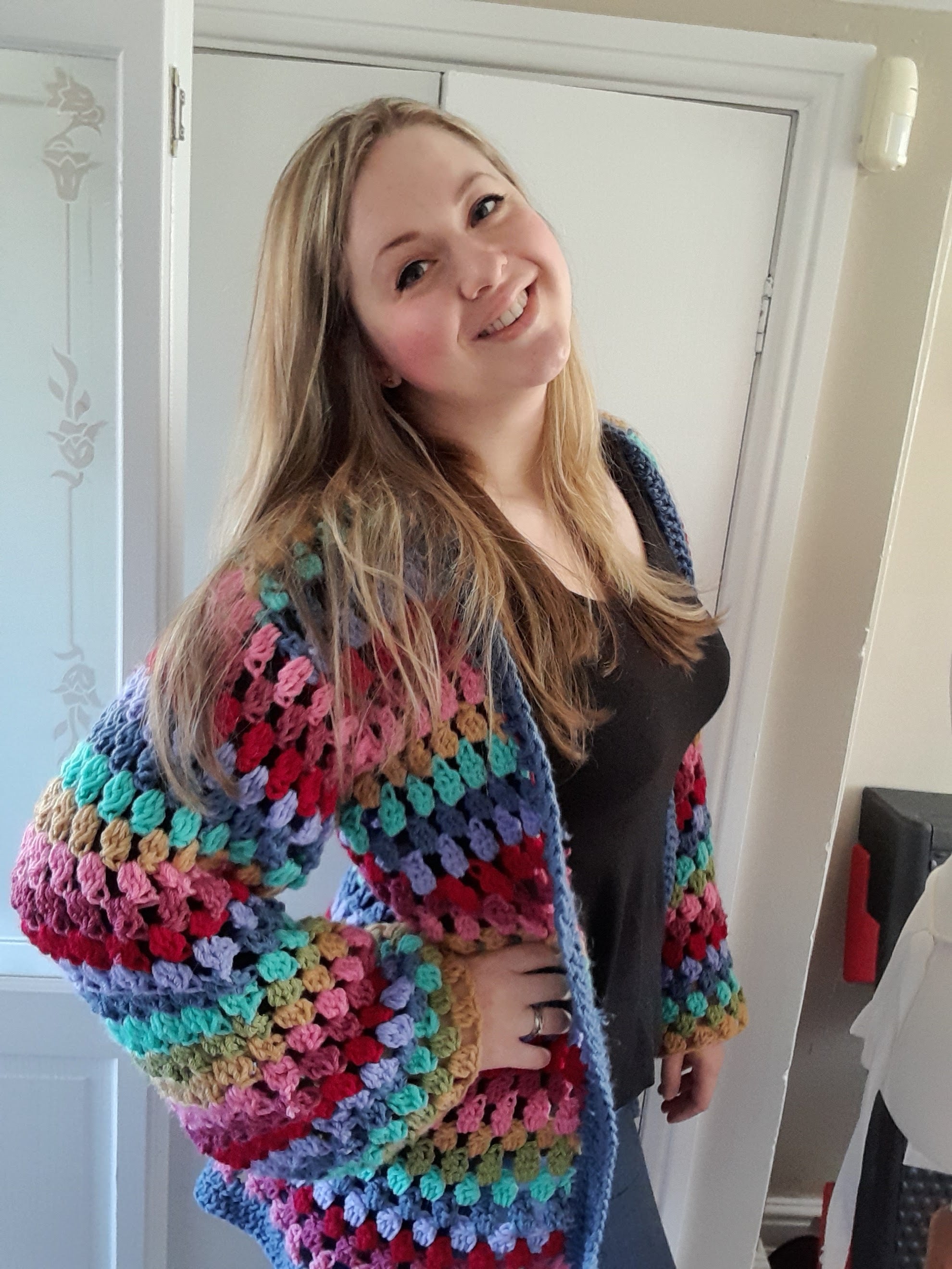 Crochet cardigan in chunky yarn. Stylecraft special chunky pattern