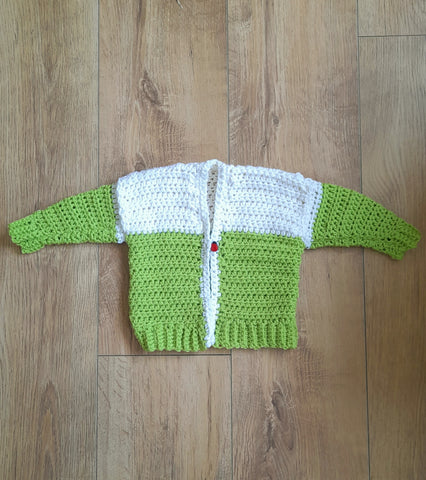 Easy baby crochet projects. A quick and simple baby sweater pattern for crochet.