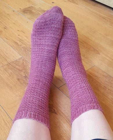 Handmade socks are often more comfortable than shop bought socks.