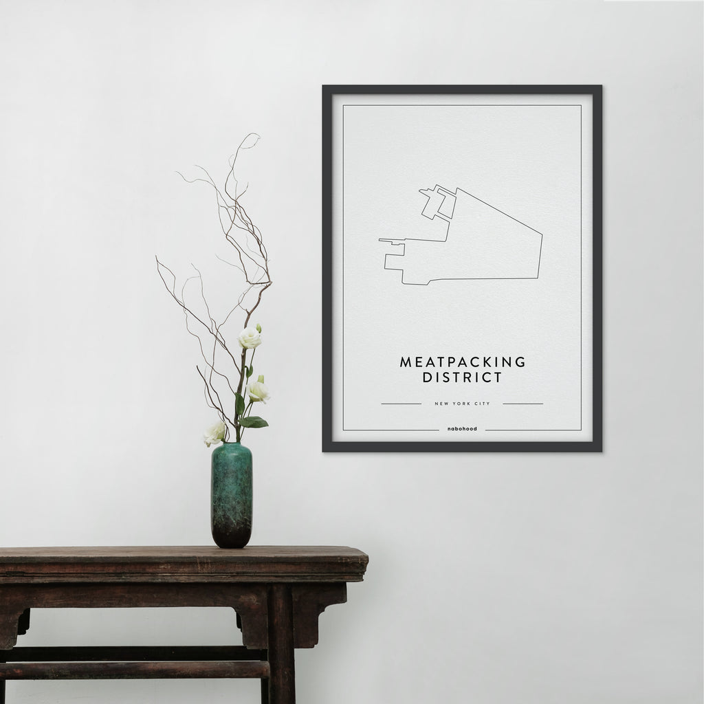 Meatpacking District "Outline" Art Print
